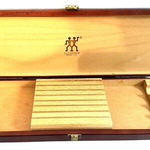 ZWILLING J.A. HENCKELS CASE/BOX ONLY for Set of 8 Knives Cherry Wood